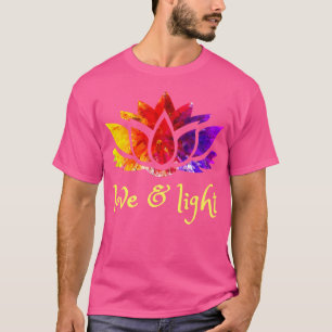 Liefde Licht Lotus Spiritueel Reiki Yoga T-shirt