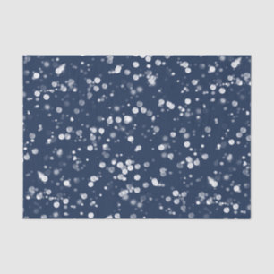 Liefde & Licht Schattige Navy Blauwe Bokeh Hanu Tissuepapier
