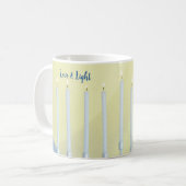 Liefde & Licht Witte Kaarsen Witte Menorah Koffiemok (Voorkant links)