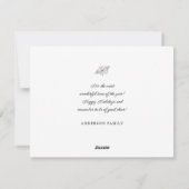 Liefde & lichte klassieke gouden Lijst Feestdagenkaart (Achterkant)