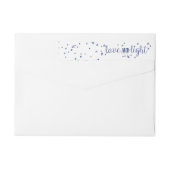 Liefde & lichte vakantie Wraparound-adreslabel (Achterkant)