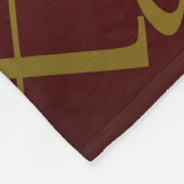 Liefde, liebe, kara, cher, käre, querido, text, ro fleece deken (Hoek)