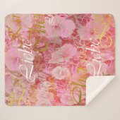 Liefde, liebe, kara, cher, käre, querido, text, ro sherpa deken (Voorkant (horizontaal))