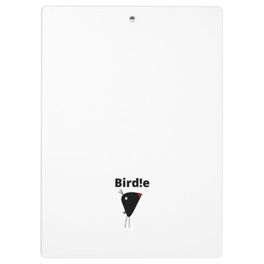 Liefde liedjes, vogels tussen muzikale noten klembord (Achterkant)