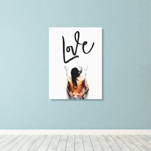 Liefde - Liefde Canvas Afdruk (Insitu (Houten vloer))