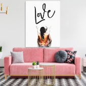 Liefde - Liefde Canvas Afdruk (Insitu (Woonkamer))