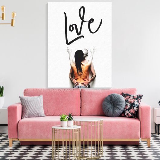 Liefde - Liefde Canvas Afdruk (Insitu (Woonkamer))