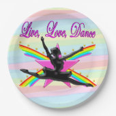 LIEFDE, LIEFDE, DANS BALLERINA PAPIEREN BORDEN PAPIEREN BORDJE (Voorkant)