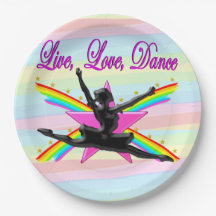 LIEFDE, LIEFDE, DANS BALLERINA PAPIEREN BORDEN