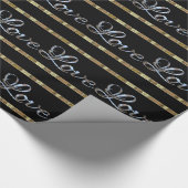 Liefde Liefde Elegant Designer Cadeaupapier (Hoek)