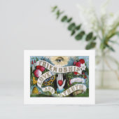 Liefde, liefde en waarheid (1874) briefkaart (Staand voorkant)