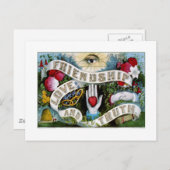 Liefde, liefde en waarheid (1874) briefkaart (Voorkant / Achterkant)