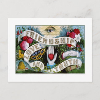 Liefde, liefde en waarheid (1874) briefkaart