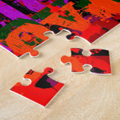 Liefde liefde hedendaagse kunststijl legpuzzel (Zijkant)