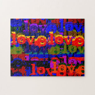 Liefde Liefde Hedendaagse Stedelijke Kunststijl Legpuzzel