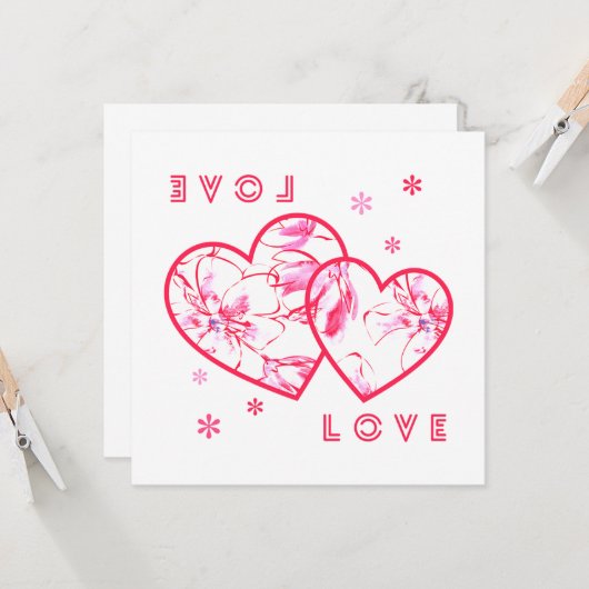 Liefde Liefde Kaart (Voorkant / Achterkant in situ)