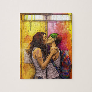 Liefde Liefde   Lesbische Pride Legpuzzel
