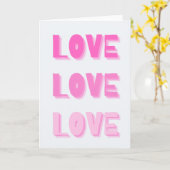 Liefde Liefde Liefde Kaart (Gele Bloem)