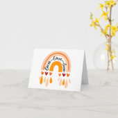 LIEFDE LIEFDE LIEFDE KLASIEKE BOHO REGENBOOG HARTE KAART (Gele Bloem)