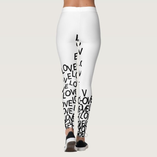 liefde liefde liefde leggings (Achterkant)