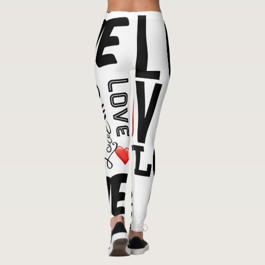 Liefde, liefde, liefde leggings (Achterkant)