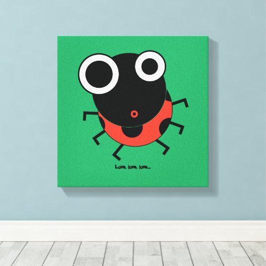 Liefde, liefde, liefde – Michele Moses Canvas Afdruk (Insitu (Houten vloer))