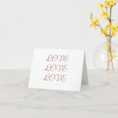 LIEFDE, LIEFDE, LIEFDE Notecard Kaart (Gele Bloem)
