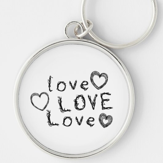 Liefde, liefde, liefde sleutelhanger (Voorkant)