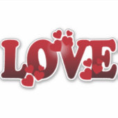 Liefde, liefde, liefde sticker (Voorkant)