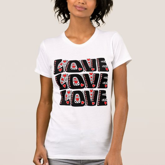 Liefde, liefde, liefde t-shirt (Voorkant)