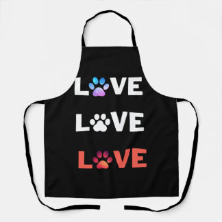 Liefde Liefde Liefde Tshirt Design Schort
