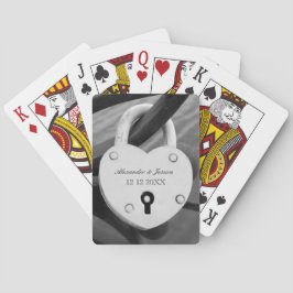 Liefde-liefdesbruiloft voor speelkaarten