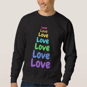 Liefde, liefdesregenboog Mannen Trui