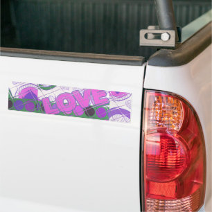 Liefde lieflijk hartgevoel met hart en ziel bumpersticker