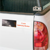 Liefde Lightning Stormen Bumpersticker (Op Truck)