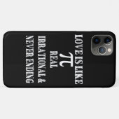 Liefde lijkt op echte irrationele en nooit eindige Case-Mate iPhone case (Achterkant (horizontaal))