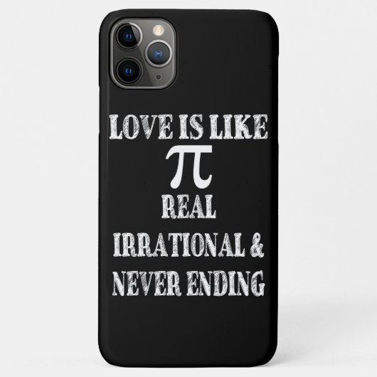 Liefde lijkt op echte irrationele en nooit eindige Case-Mate iPhone case (Achterkant)