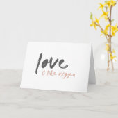 Liefde lijkt op zuurstof | Modern Sweet Romantic o Kaart (Gele Bloem)