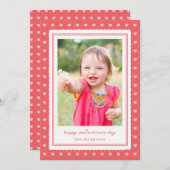 Liefde Lijst Valentijnsdag fotokaart Feestdagenkaart (Voorkant / Achterkant)