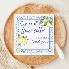 Liefde Limoncello Italiaans handgeschreven bruidsd Servet