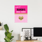 Liefde Lingerie Persoonlijke Shower Countdown Fees Poster (Thuiskantoor)