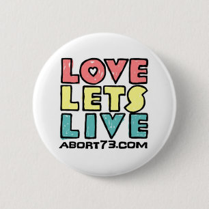 Liefde Live (Alternatief) / Abort73.com Ronde Button 5,7 Cm