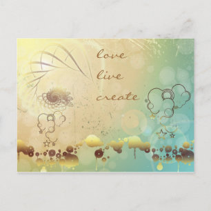 Liefde, Live, Creëer Briefkaart