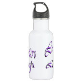 Liefde Live Laugh Logo, herbruikbare waterfles (Achterkant)