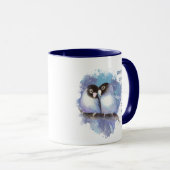 Liefde LOVEBIRDS zo veel als ik Mok van het citaat (Voorkant rechts)