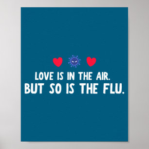 Liefde Lucht Zo Flu Valentijnsdag Poster