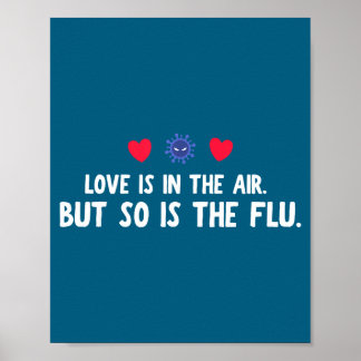 Liefde Lucht Zo Flu Valentijnsdag Poster