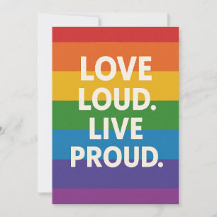Liefde luid. Live Proud Kaart