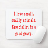 Liefde luiende dieren in goede jacht muismat (Met muis)