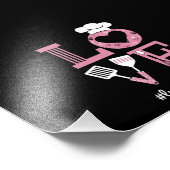 Liefde Lunch Lady Life Funny Valentijnsdag Cadeaus Foto Afdruk (Hoek)